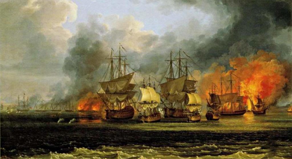 Патрасское сражение — как русский флот турецкий разгромил?